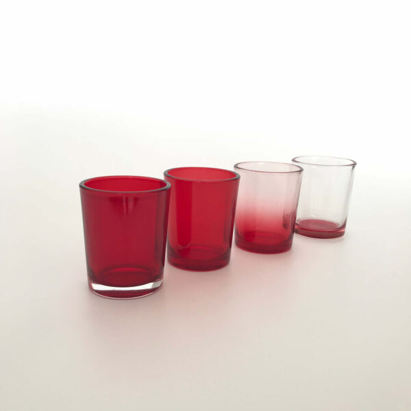 Bougeoir en verre coloré à 13 échelles