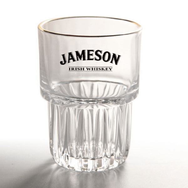 Bicchiere in vetro con marchio Jameson